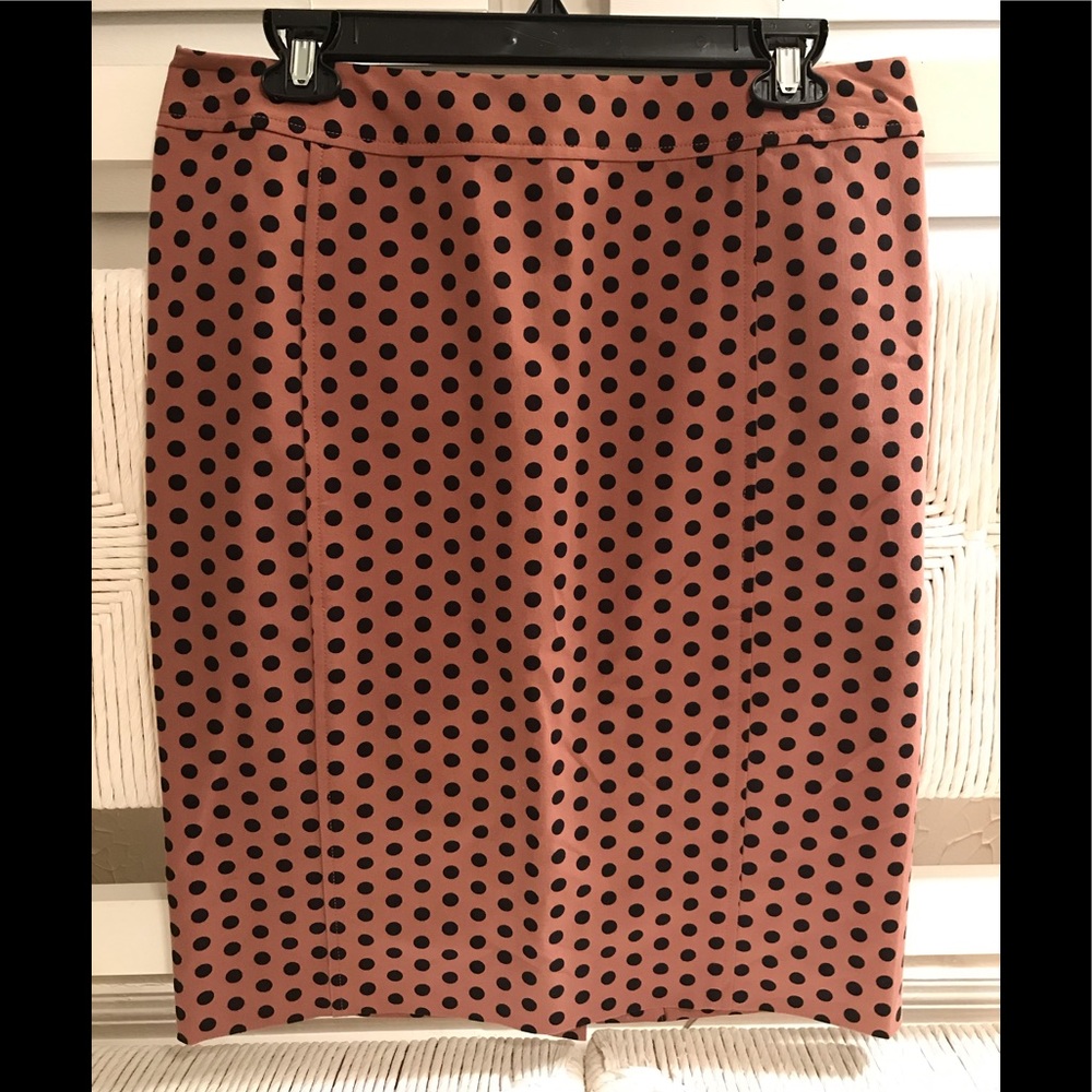 Ann Taylor LOFT Polka Dot Pencil Skirt